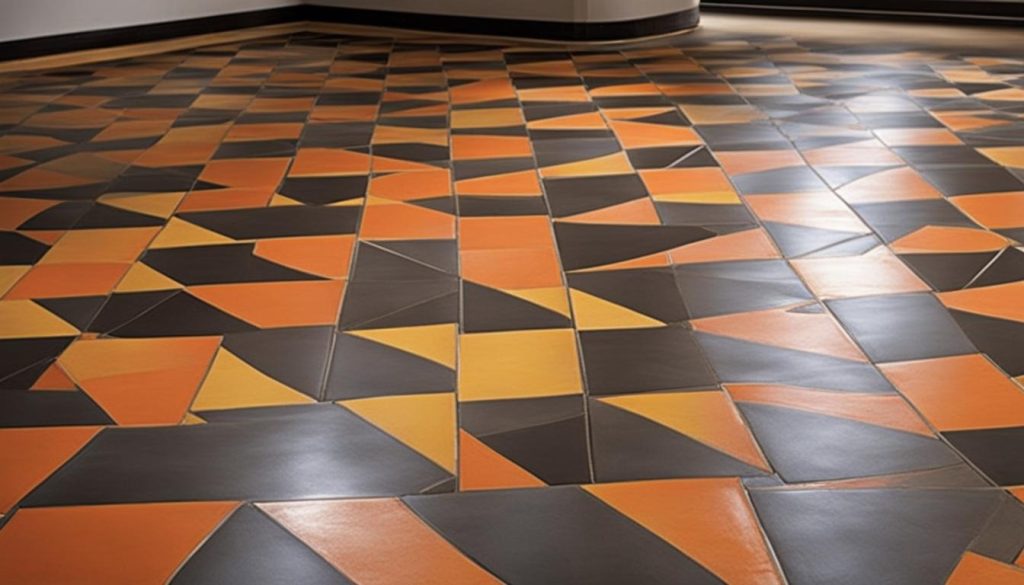 Gammelt linoleumsgulv