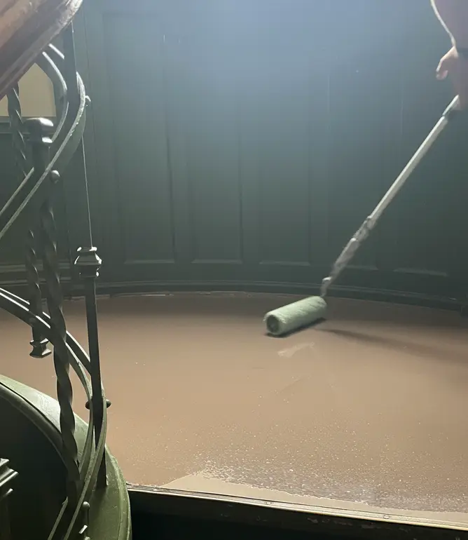 Overfladesbehandling af trappeopgang