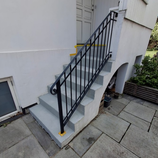 Trappe Charlottenlund efter microcement