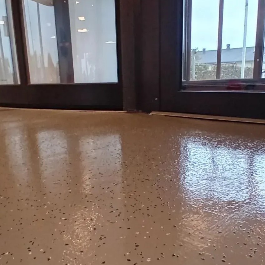 Epoxy på gulv i hollænderhallen