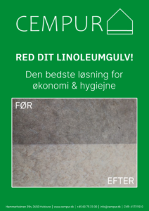 Renovering af linoleumsgulv brochurer