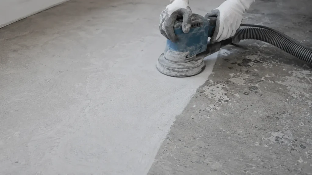 epoxy maling slibning af beton gulv