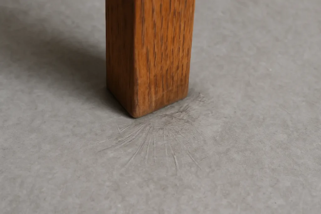 ridser i linoleumsgulv stol