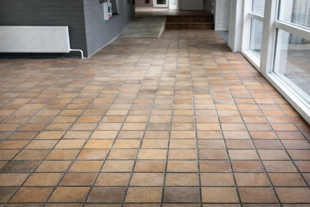 Klinker på gulv - fliser på gulv