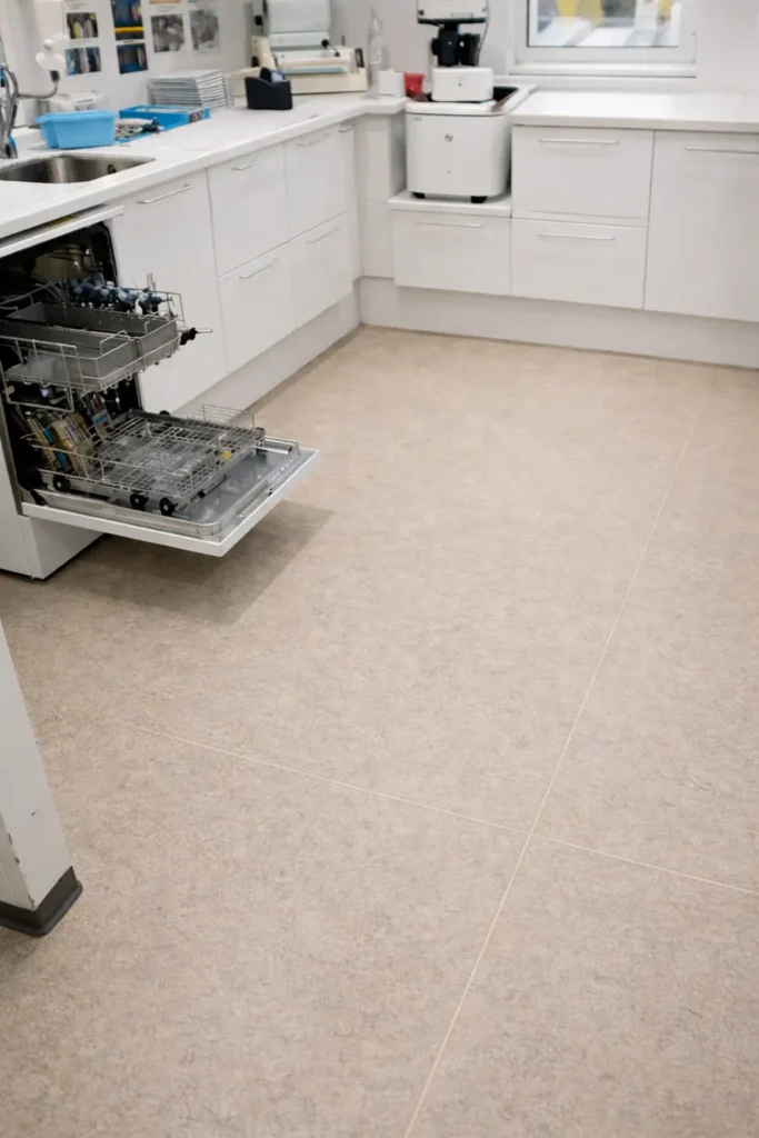 Linoleumsgulv køkken