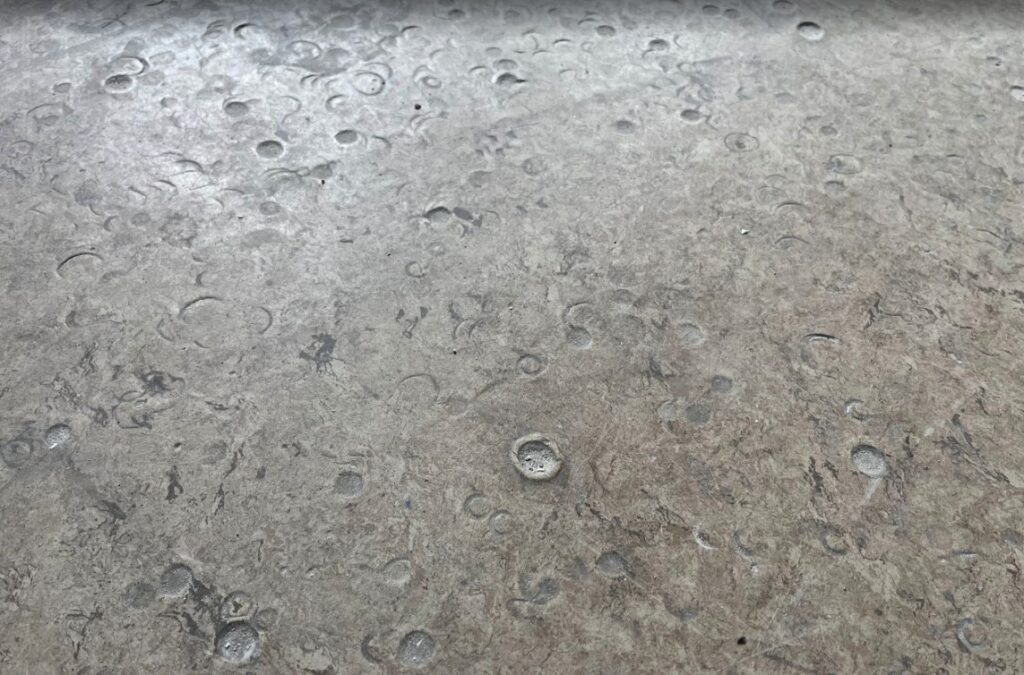 Slidt linoleum med behov for PU