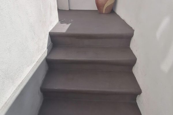 Microcement trappe Cempur efter