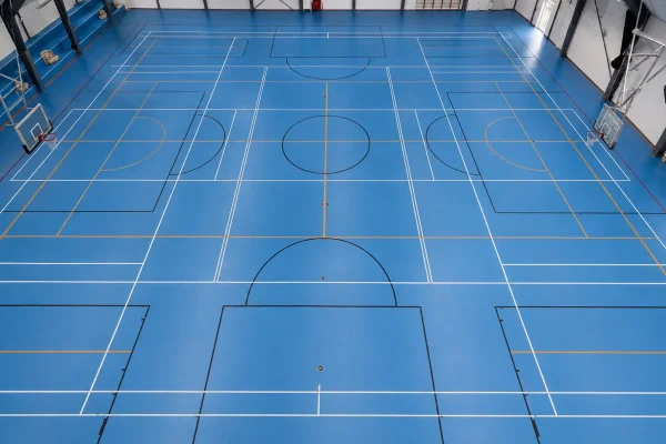 baneopstregning sportshal